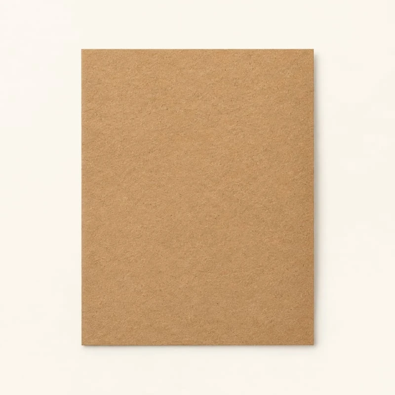 Natural brown kraft paper packaging swatches