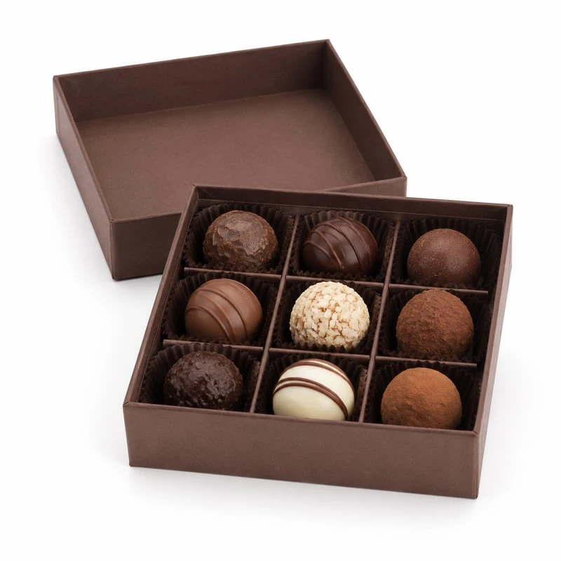 Truffle Lid and Base Box