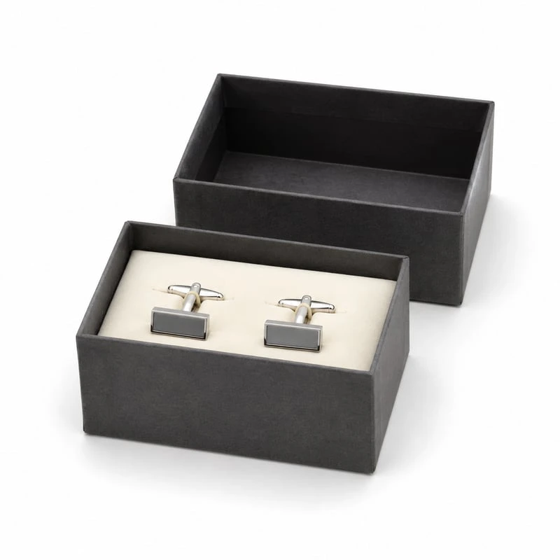 Cufflink Lid and Base Box